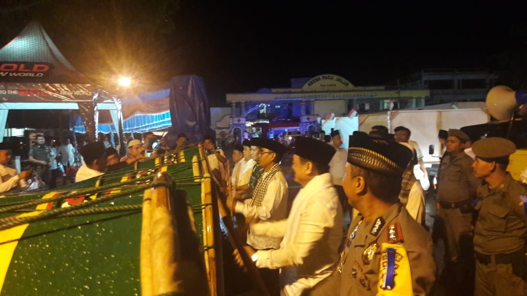 Kafilah Masjid Mustaqim Juara I Lomba Takbiran di Kuansing